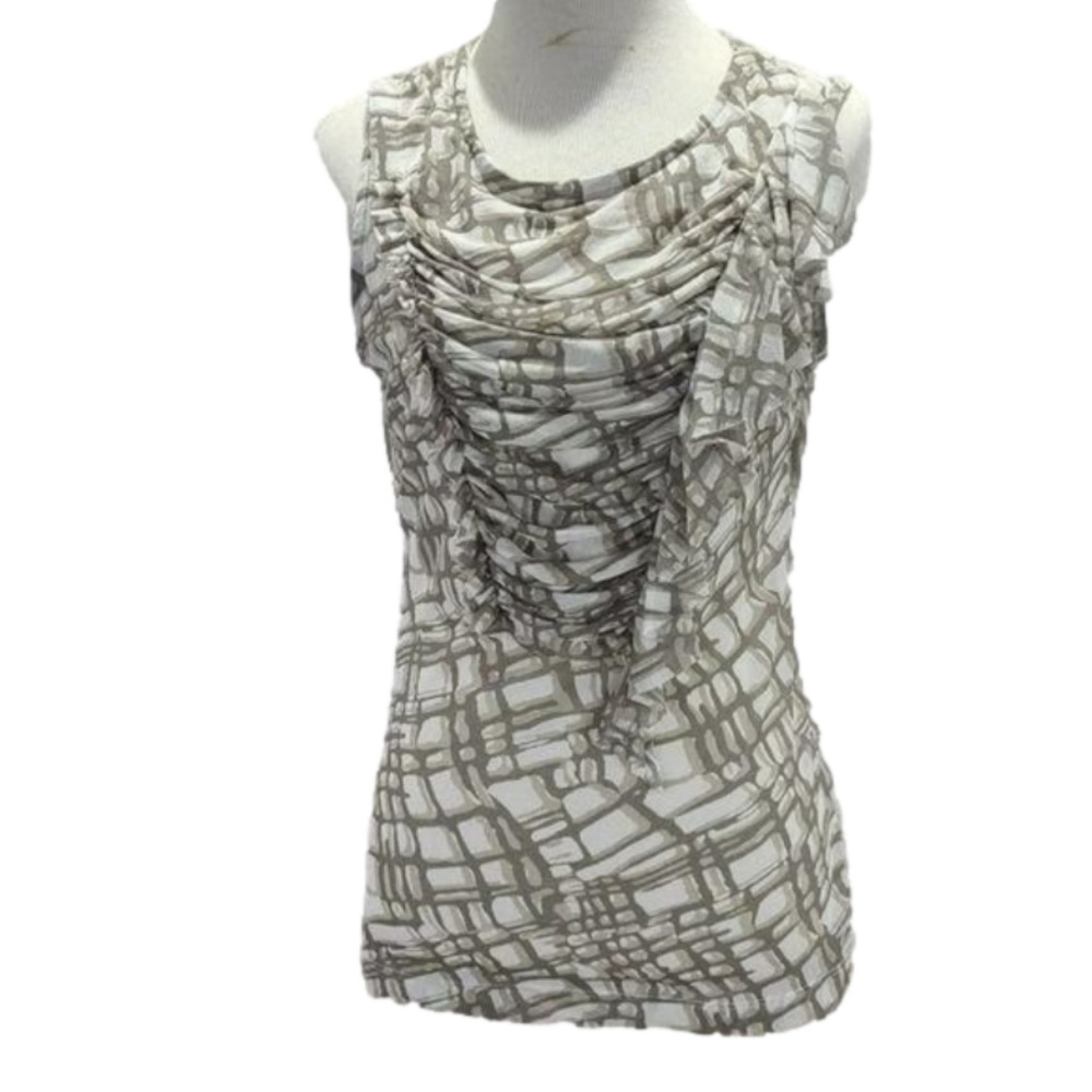 The Limited Tank Top with Ruffle scoop neck